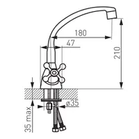 KÖÖGISEGISTI FERRO RETRO NEW XD4, KROOM