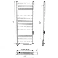 KÄTERÄTIKUIVATI LARIS "IMIDZ P12" VALGE/PAREM 350X900 R3 190W