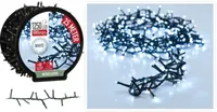 JÕULUVALGUSTUS 1250 LED'I, IP44, VALGE VALGUS