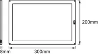 MÖÖBLIVALGUSTI LEDVANCE PANEL 7,5W LED 450LM 3000K 30X20CM 