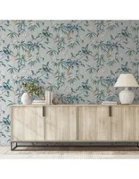 TAPEET ARTHOUSE ORIENTAL FLORAL BIRDS GREY/BLUE 0,53X10,05M