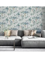 TAPEET ARTHOUSE ORIENTAL FLORAL BIRDS GREY/BLUE 0,53X10,05M