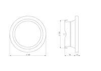 VENTILATSIOONIPLAFOON EUROPLAST METALLIST VÄLJATÕMBE DMK125