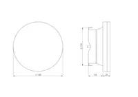 VENTILATSIOONIPLAFOON EUROPLAST METALLIST SISSEPUHKE DMPKP125