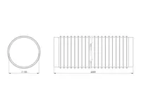 VENTILATSIOONITORU EUROPLAST PAINDUV PVC FLEX 100MMX6M