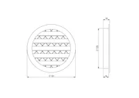 VENTILATSIOONIREST EUROPLAST MRA125 ALUMIINIUM MUST