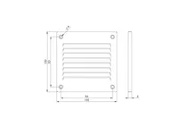 VENTILATSIOONIREST EUROPLAST 100X100MM ANTRATSIIT MR1010A