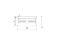 VENTILATSIOONIREST EUROPLAST 200X100MM ANTRATSIIT MR2010A