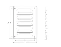 VENTILATSIOONIREST EUROPLAST 140X190MM ANTRATSIIT MR14105A