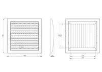 VENTILATSIOONIREST EUROPLAST PLAST 190X190MM REG