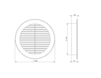 VENTILATSIOONIREST EUROPLAST PLAST 150MM MUST