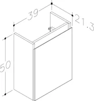 VALAMUKAPP KAME MINI 40 VASAK GRAFIIT