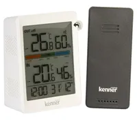 SISE-JA VÄLISTERMOMEETER/HÜGROMEETER KENNER DIGITAALNE JUHTMEVABA