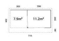 AIAMAJA PALMAKO ANDREA 11,2+7,9M² SLIDE