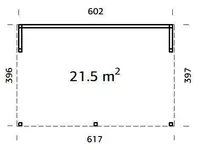 PAVILJON PALMAKO NOVA 21,5M² KIT