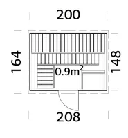 SAUN PALMAKO ANITA 0,9M²