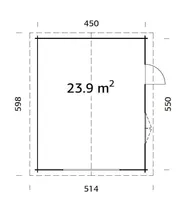 GARAAŽ PALMAKO IRENE/ROGER 23,9M² KIT