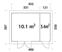KUUR PALMAKO KALLE 13,5M²
