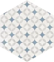 PÕRANDA-JA SEINAPLAAT ATRIUM HEX ALPHA MIX AZUL 25,8X29CM