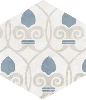 PÕRANDA-JA SEINAPLAAT ATRIUM HEX ALPHA MIX AZUL 25,8X29CM