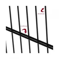 AIA KEEVISPANEEL 2D 50X200/8/6/8MM 1,83X2,5M RAL6005