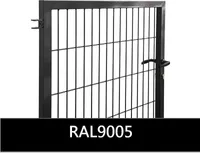 JALGVÄRAV STRONG 50X200/5MM 950X1000MM MUST RAL9005