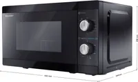 MIKROLAINEAHI SHARP 20L 800W GRILL YC-MG01E-B