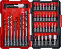 KRUVI- JA PUURIOTSAKUTE KOMPLEKT KWB L-KARP 39-OSALINE