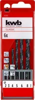 PUURIDE KOMPLEKT KWB HSS-R 2-8MM KARP, 6-OSALINE