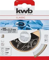 TEEMANTKETAS KWB, PLAADID 115MM