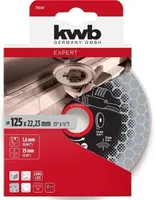 TEEMANTLÕIKE- JA LIHVKETAS KWB 125MM