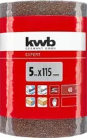 LIHVPABERI RULL KWB 5M 115MM ALUMIINIUMOKSIID P40