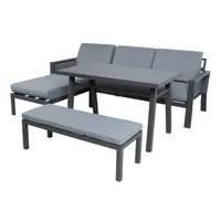 AIAMÖÖBLIKOMPLEKT DELGADO NURGADIIVAN, LAUD, PINK