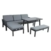 AIAMÖÖBLIKOMPLEKT DELGADO NURGADIIVAN, LAUD, PINK