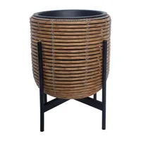 LILLEPOTT WICKER ALUSEGA 30X30XH38CM PRUUN