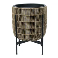 LILLEPOTT WICKER ALUSEGA 38X38XH49CM HELEPRUUN