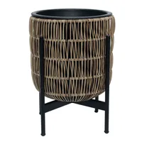 LILLEPOTT WICKER ALUSEGA 30X30XH38CM HELEPRUUN