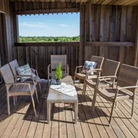 ABILAUD WICKER 50X50XH45CM CAPPUCCINO