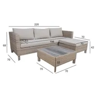 AIAMÖÖBLIKOMPLEKT GERA, DIIVAN, TUMBA, LAUD