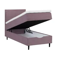 KONTINENTAALVOODI LAARA 90X200CM ROOSA