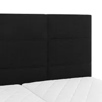 KONTINENTAALVOODI LEIKO 160X200CM MUST