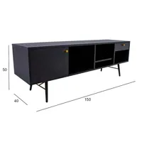 TV-LAUD LUXEMBOURG 150X40XH50CM MUST