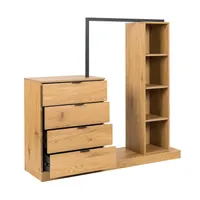 ESIKUMÖÖBEL NOVA 145X40XH137CM TAMM/MUST