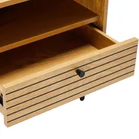 ÖÖKAPP LINE 50X40XH50CM TAMMEDEKOORIGA MELAMIIN