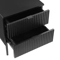 ÖÖKAPP SEQUENCE 2-SAHTLIGA 45X40XH55CM MUST