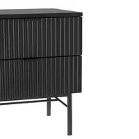 ÖÖKAPP SEQUENCE 2-SAHTLIGA 45X40XH55CM MUST