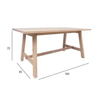 SÖÖGILAUD BERGEN 180X95XH75CM HELE TAMM