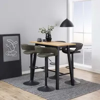 BAARILAUD CHARA 117X58XH105CM TAMM/MUST