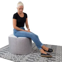 TUMBA LAMB BAG 55X55XH45CM VALGE/HELEHALL