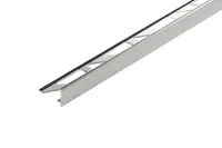 PLAADILIIST CEZAR L-PROFIIL ALUM. 8X18X2500MM ANOD. LÄIKIV HÕBE